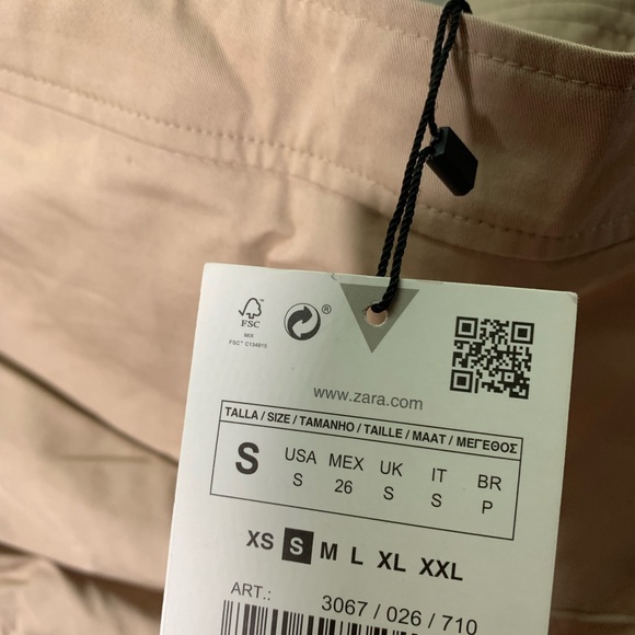 ZARA NWT  Woman Asymmetric Gabardine Top Bloggers Fav Size S - Picture 12 of 16